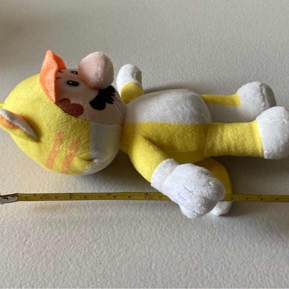 Cat Mario Yellow Stuffed Plush Toy 8” Nintendo 2019 - Picture 7 of 7